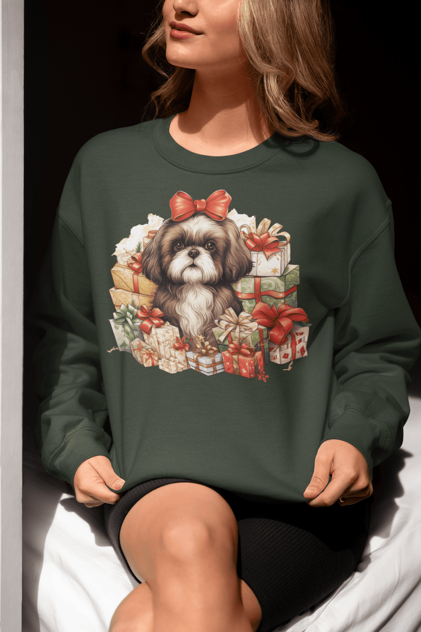 Christmas Gifts Shih Tzu Sweatshirt - Shih Tzu Gifts