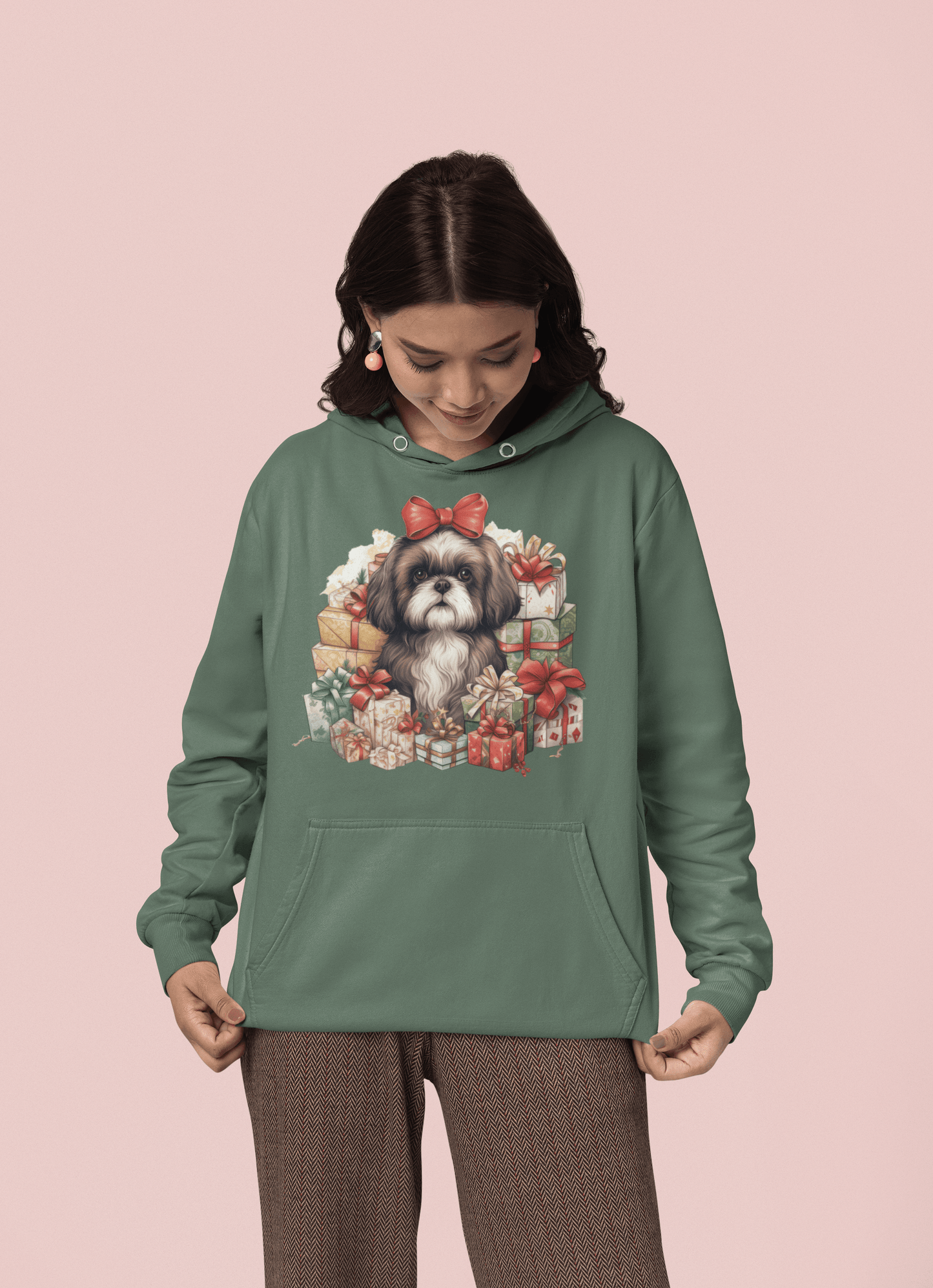 Christmas Gifts Shih Tzu Hooded Sweatshirt - Shih Tzu Gifts