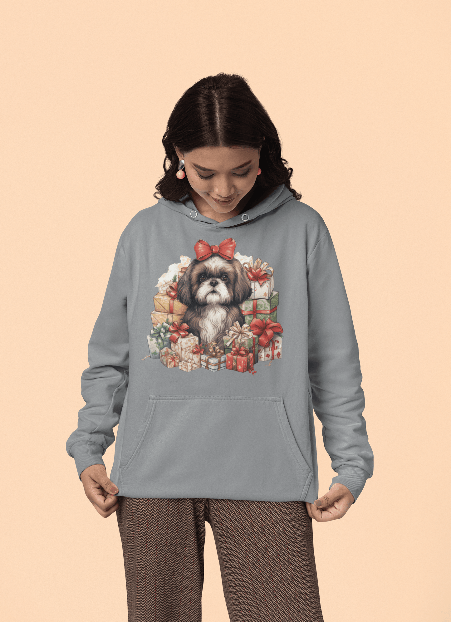 Christmas Gifts Shih Tzu Hooded Sweatshirt - Shih Tzu Gifts