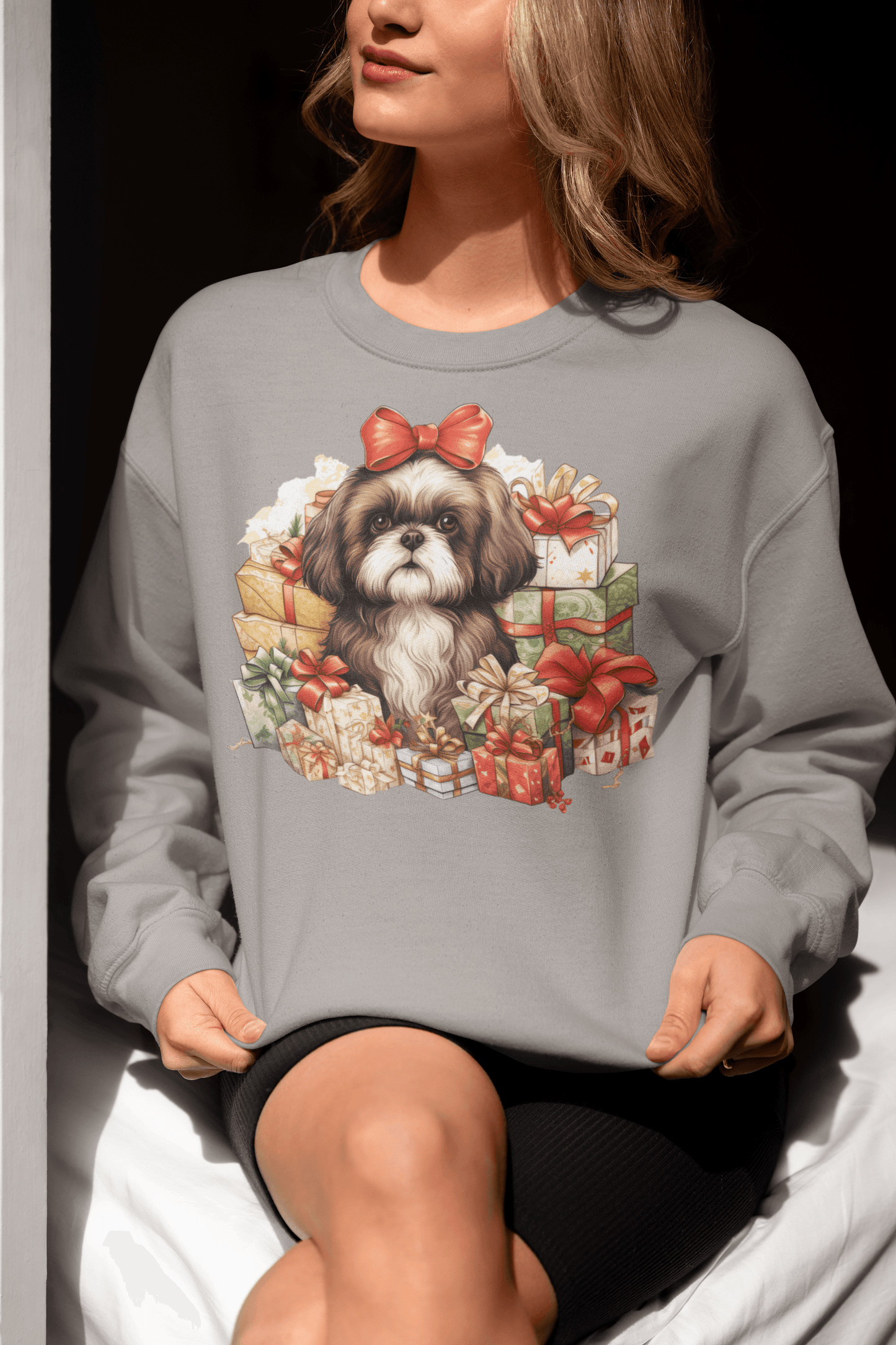 Christmas Gifts Shih Tzu Sweatshirt - Shih Tzu Gifts