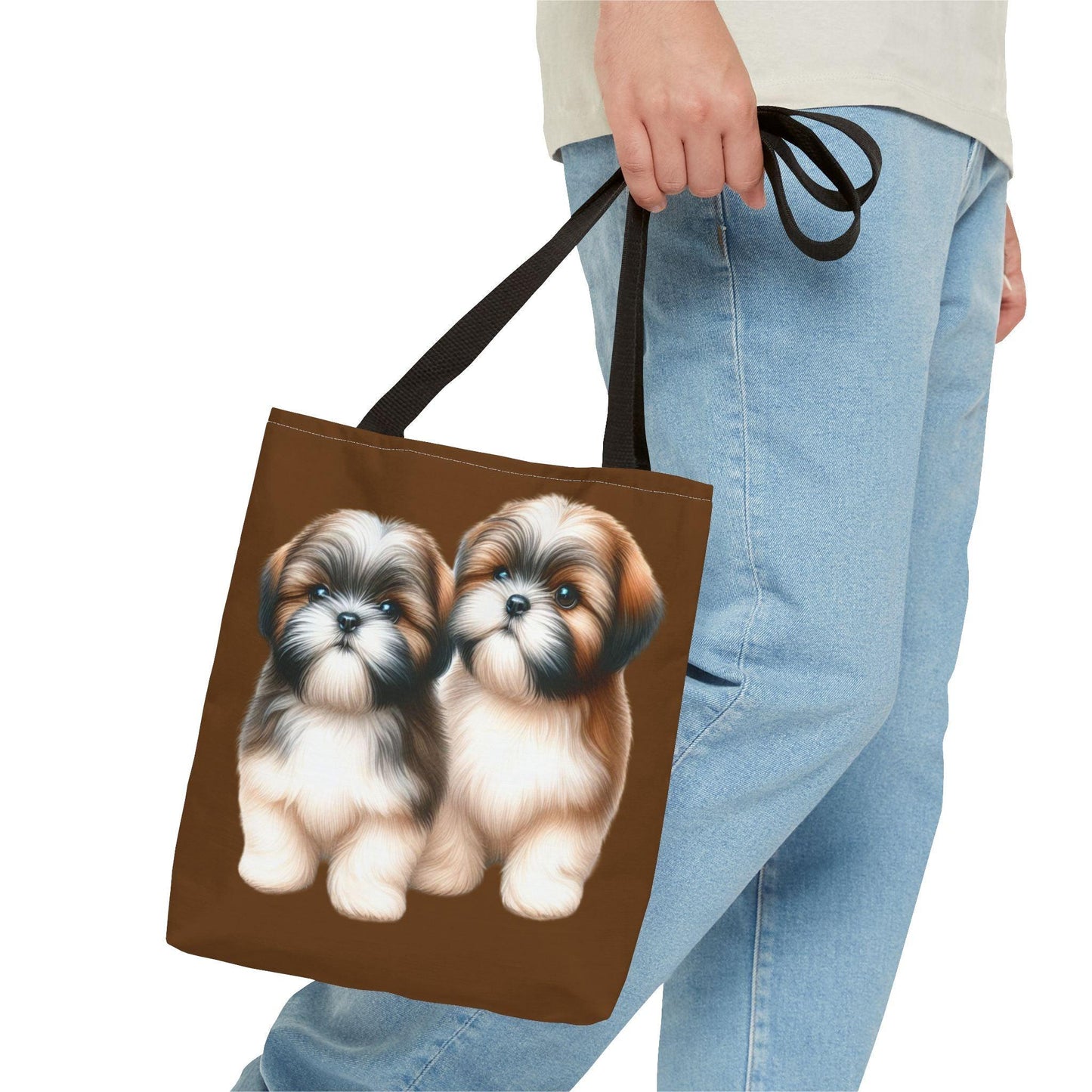 Two Babies Shih Tzu Tote Bag - Shih Tzu Gifts