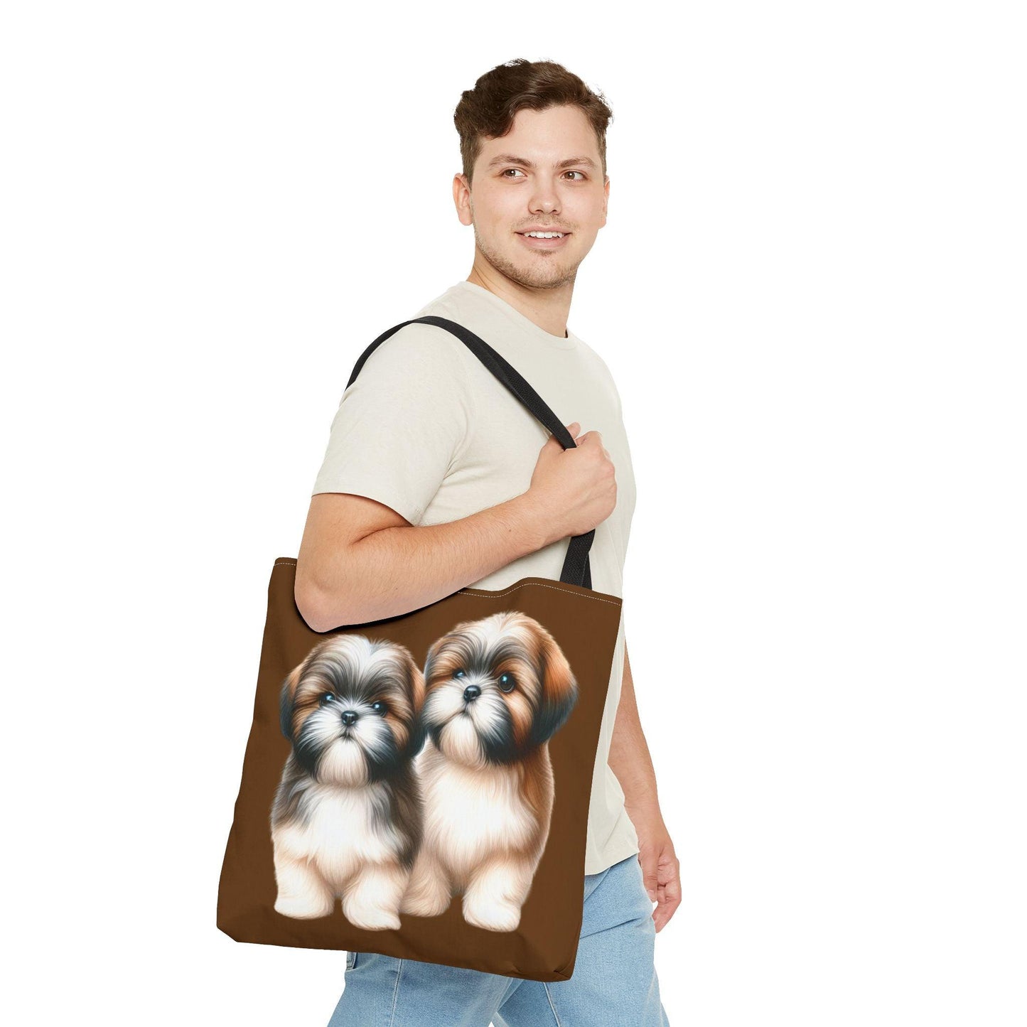 Two Babies Shih Tzu Tote Bag - Shih Tzu Gifts