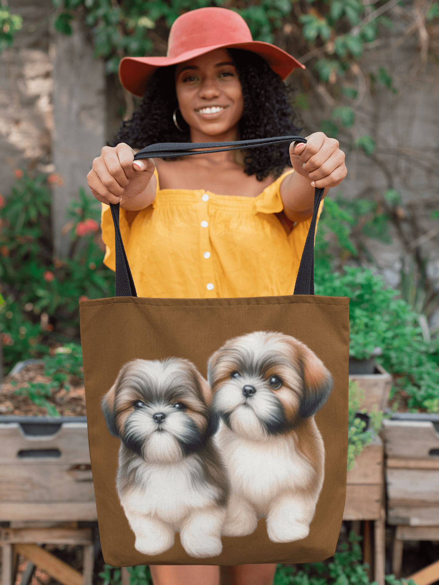 Two Babies Shih Tzu Tote Bag - Shih Tzu Gifts