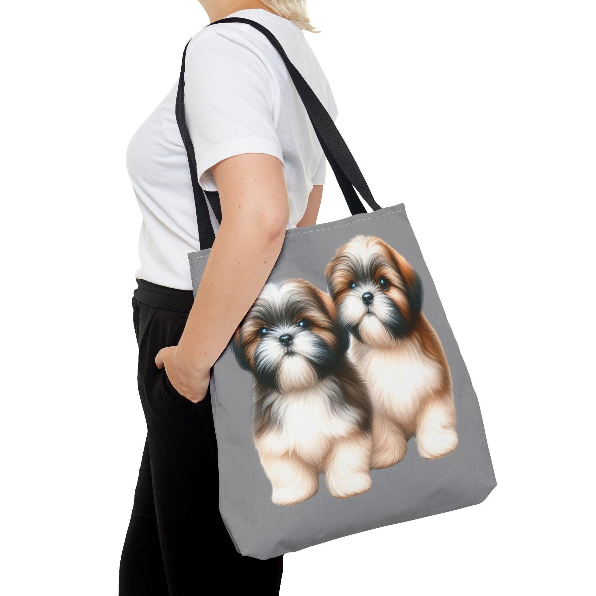 Two Babies Shih Tzu Tote Bag - Shih Tzu Gifts