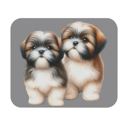 Two Babies Shih Tzu Mouse Pad