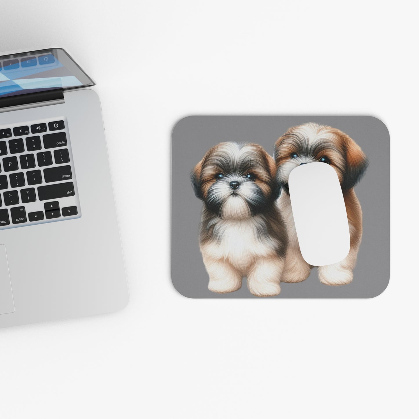 Two Babies Shih Tzu Mouse Pad