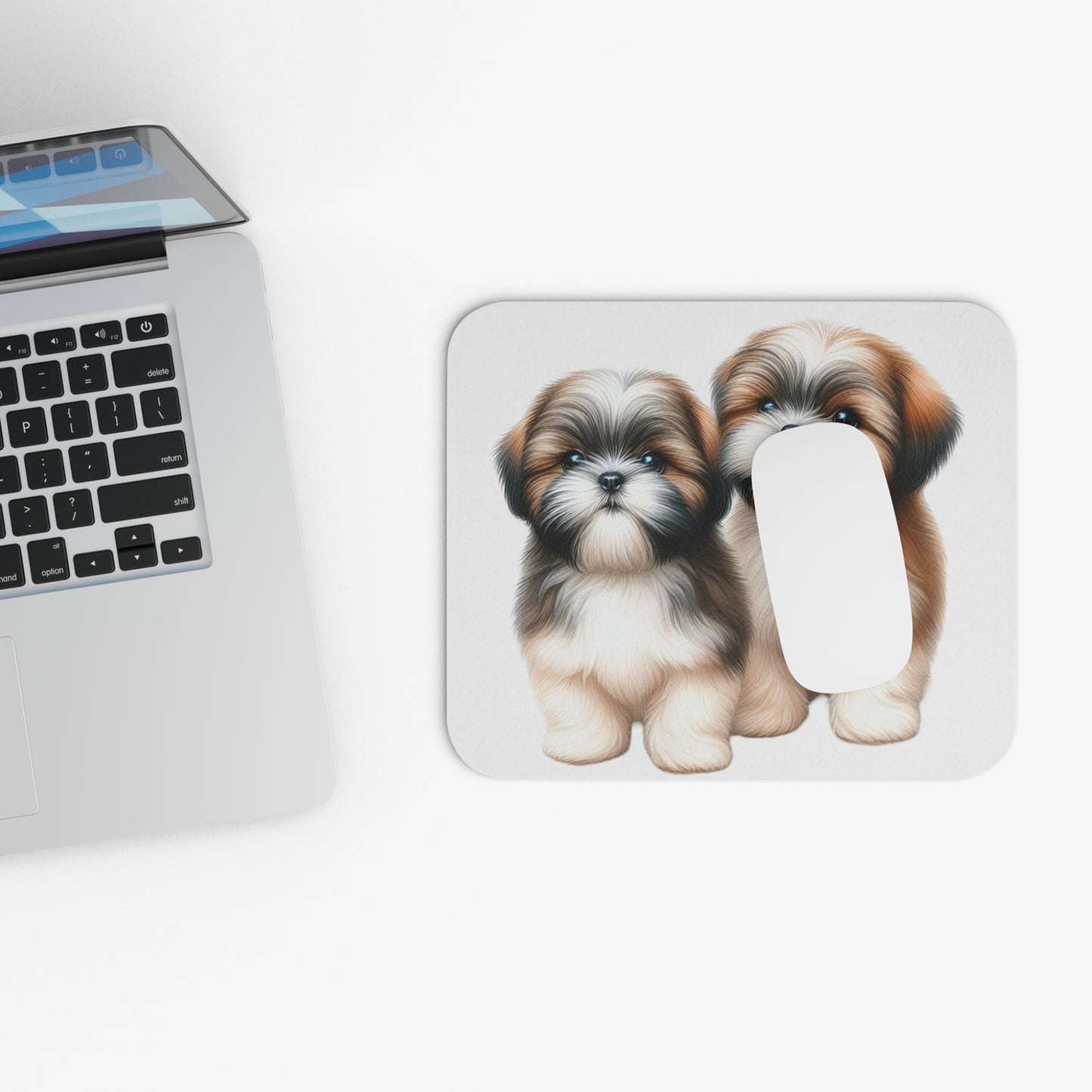 Two Babies Shih Tzu Mouse Pad