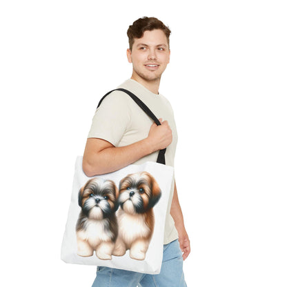 Two Babies Shih Tzu Tote Bag - Shih Tzu Gifts