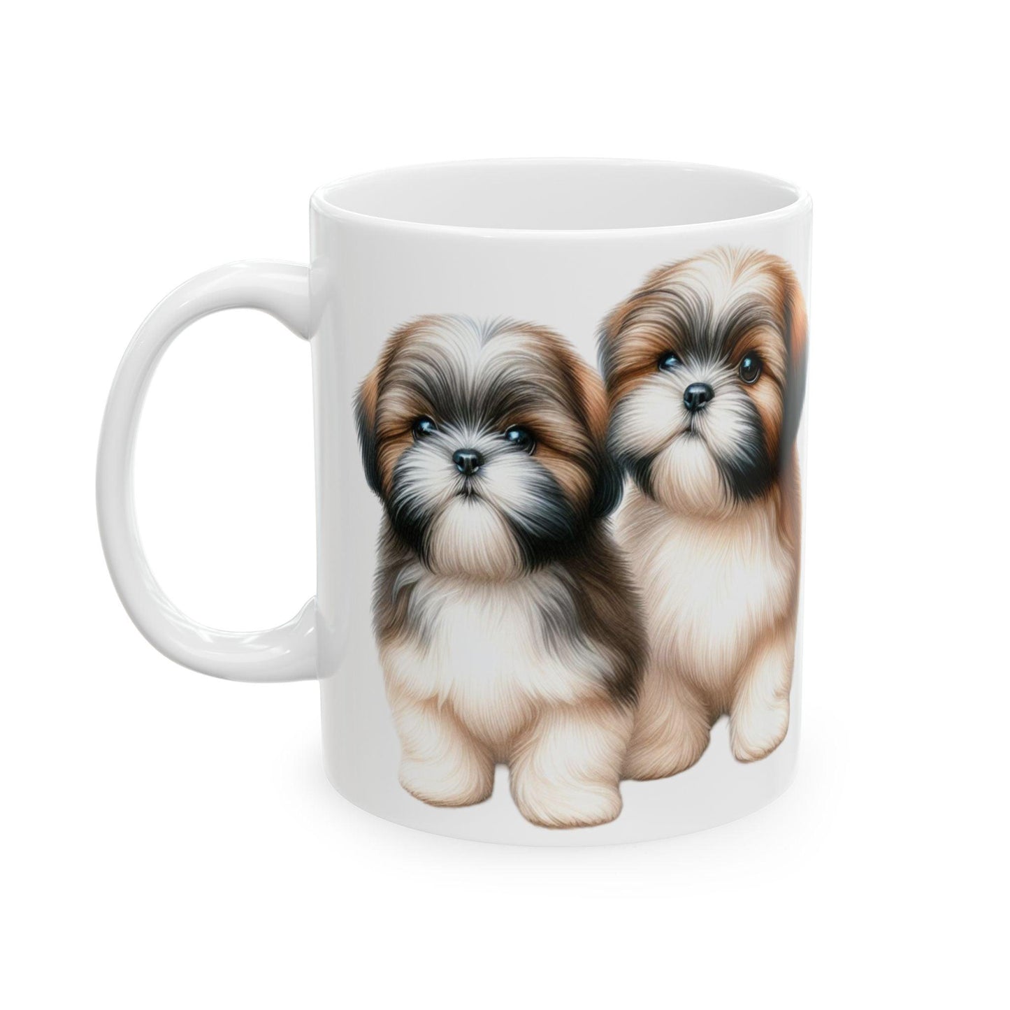 Two Babies Shih Tzu Ceramic Mug - Shih Tzu Gifts