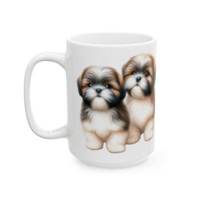 Two Babies Shih Tzu Ceramic Mug - Shih Tzu Gifts