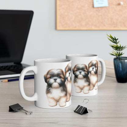 Two Babies Shih Tzu Ceramic Mug - Shih Tzu Gifts