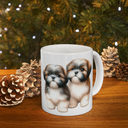 Two Babies Shih Tzu Ceramic Mug - Shih Tzu Gifts