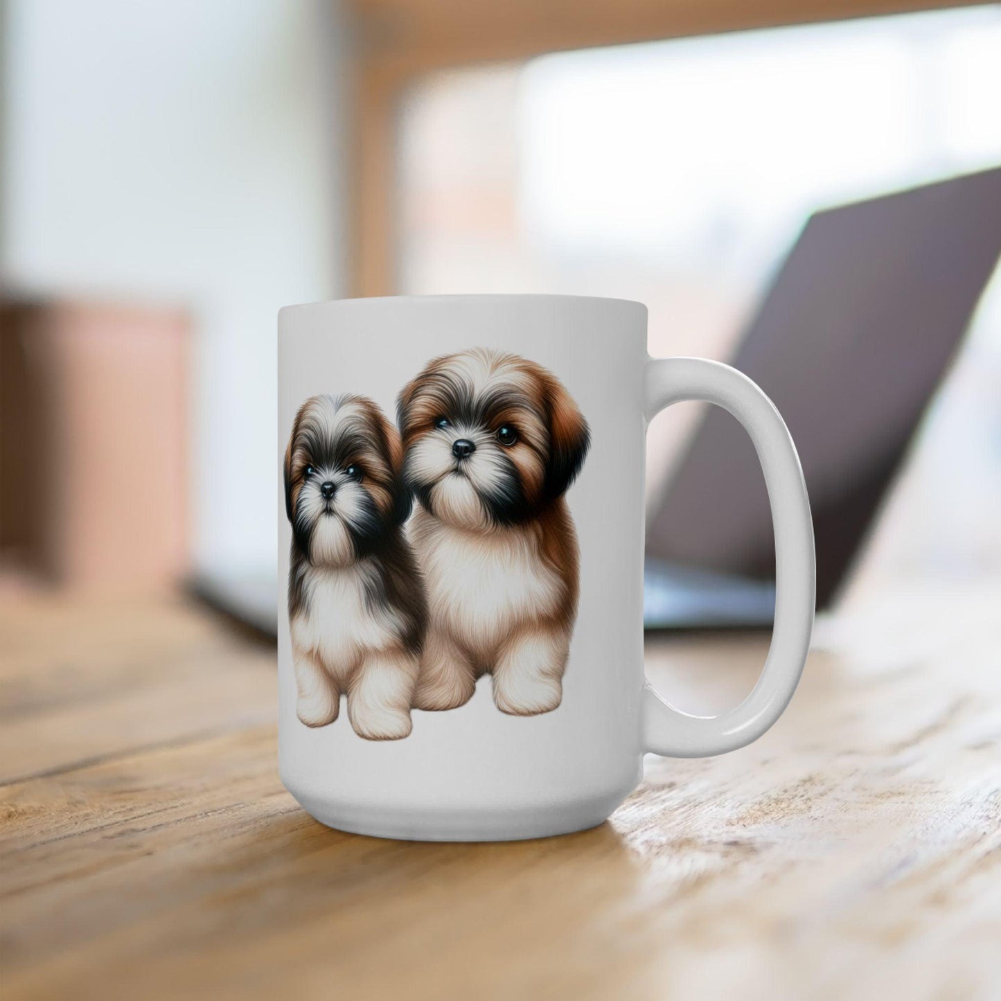 Two Babies Shih Tzu Ceramic Mug - Shih Tzu Gifts