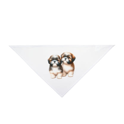 Two Babies Shih Tzu Pet Bandana