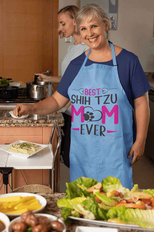 Best Shih Tzu Mom Ever Apron - Shih Tzu Gifts