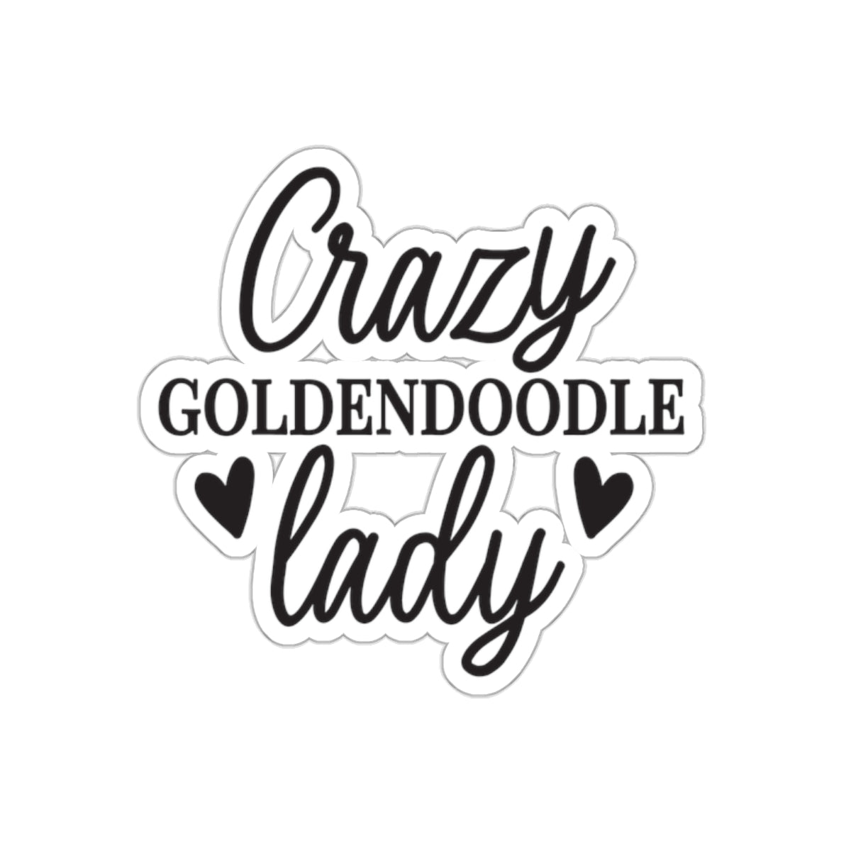 Crazy Goldendoodle Lady Sticker – Gift for Dog Moms & Doodle Fans