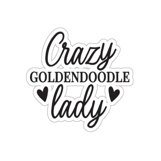Crazy Goldendoodle Lady Sticker – Gift for Dog Moms & Doodle Fans