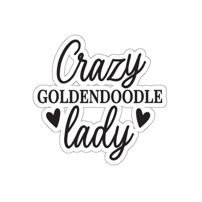 Crazy Goldendoodle Lady Sticker – Gift for Dog Moms & Doodle Fans