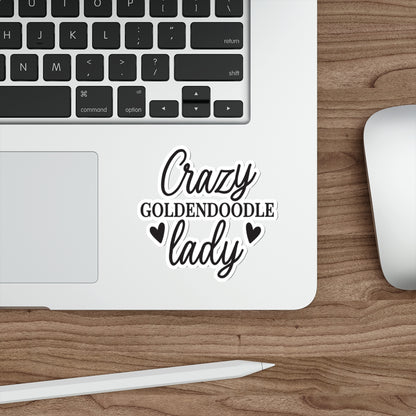 Crazy Goldendoodle Lady Sticker – Gift for Dog Moms & Doodle Fans