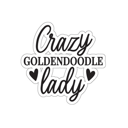 Crazy Goldendoodle Lady Sticker – Gift for Dog Moms & Doodle Fans