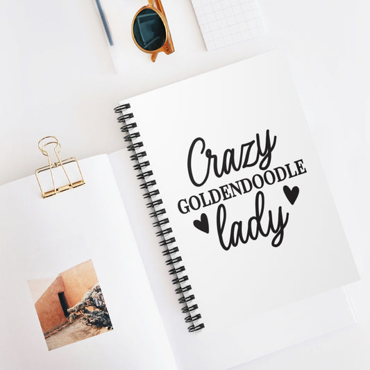Crazy Goldendoodle Lady Notebook – Gift for Doodle Dog Lovers