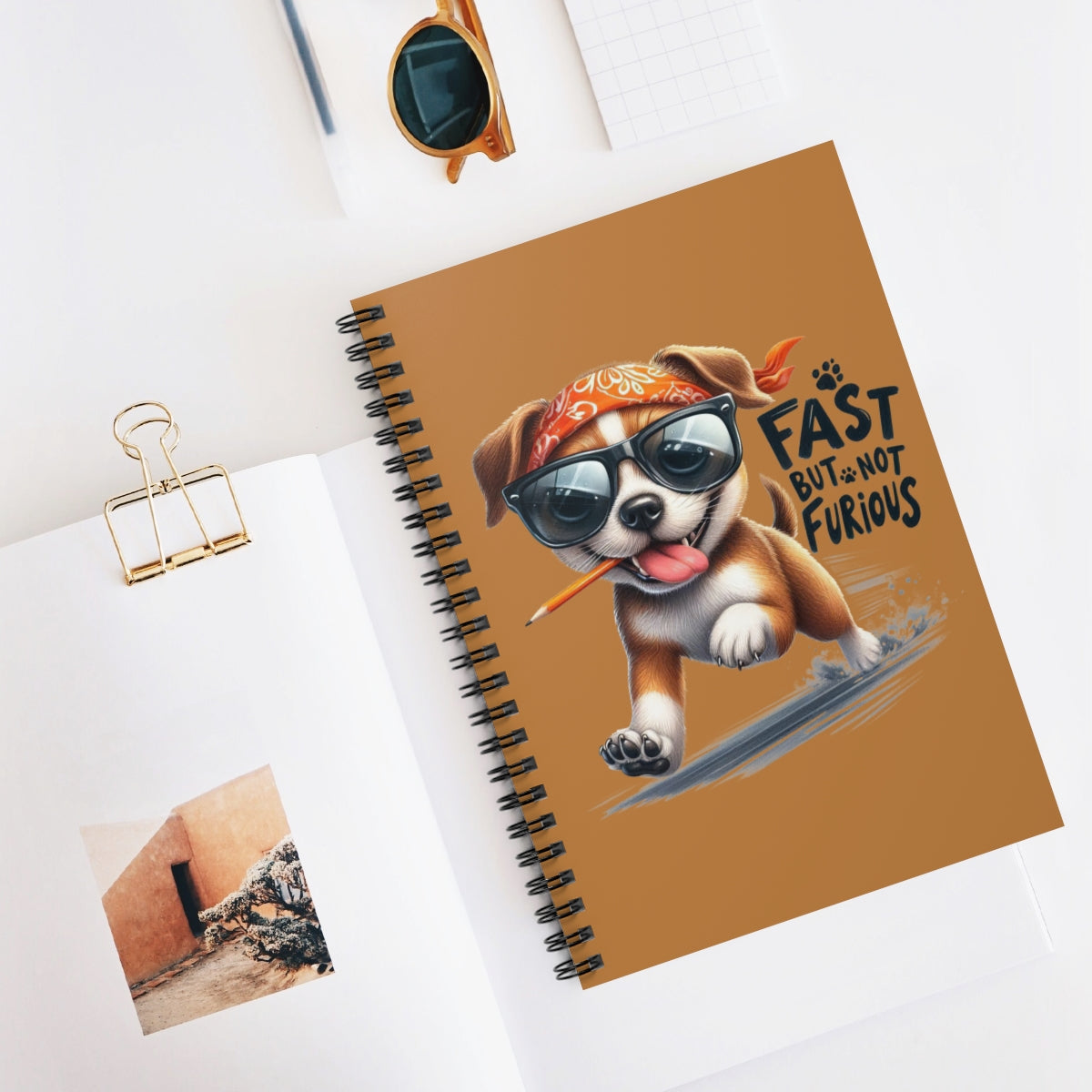 Fast But Not Furious Notebook – Fun Spiral Journal Gift Idea