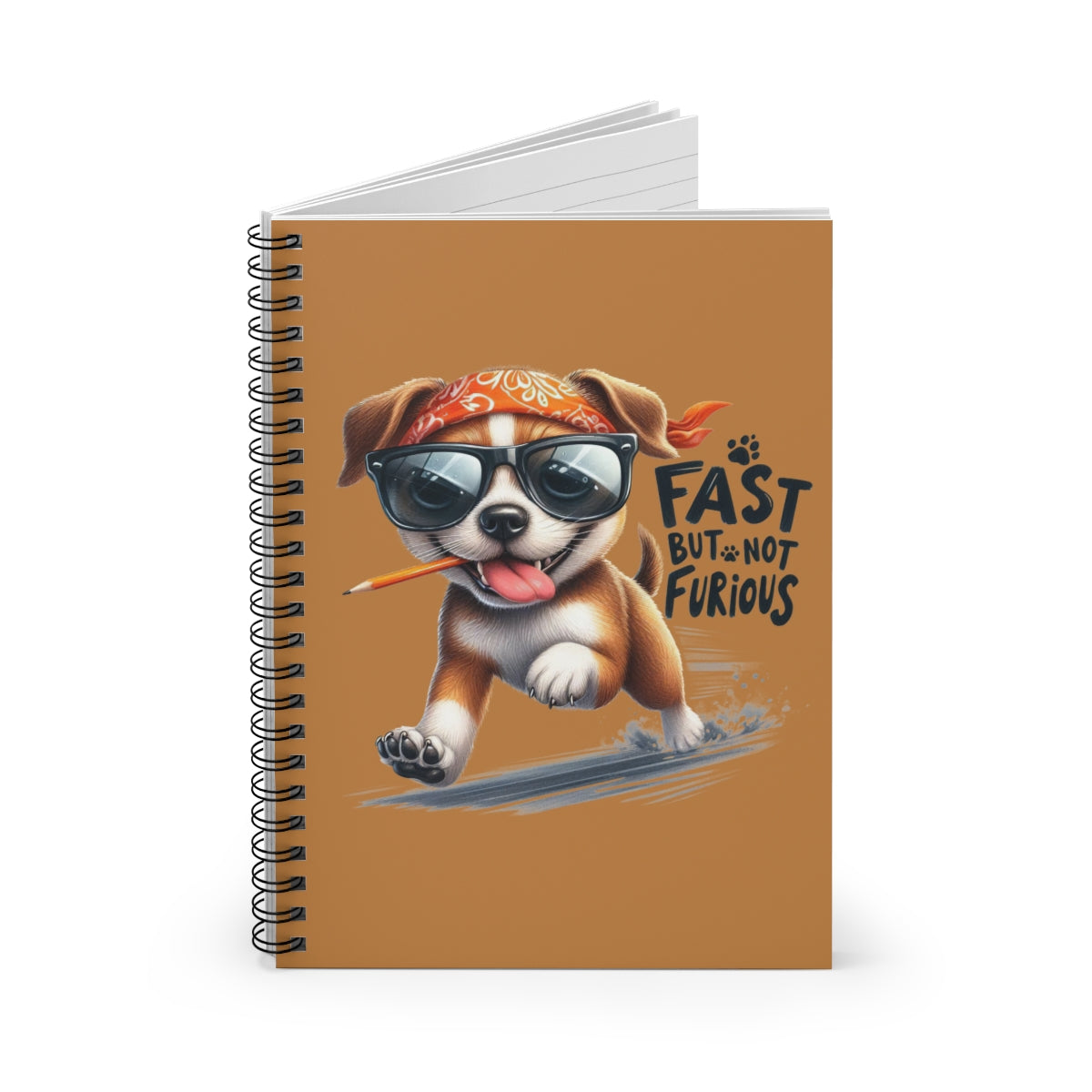 Fast But Not Furious Notebook – Fun Spiral Journal Gift Idea