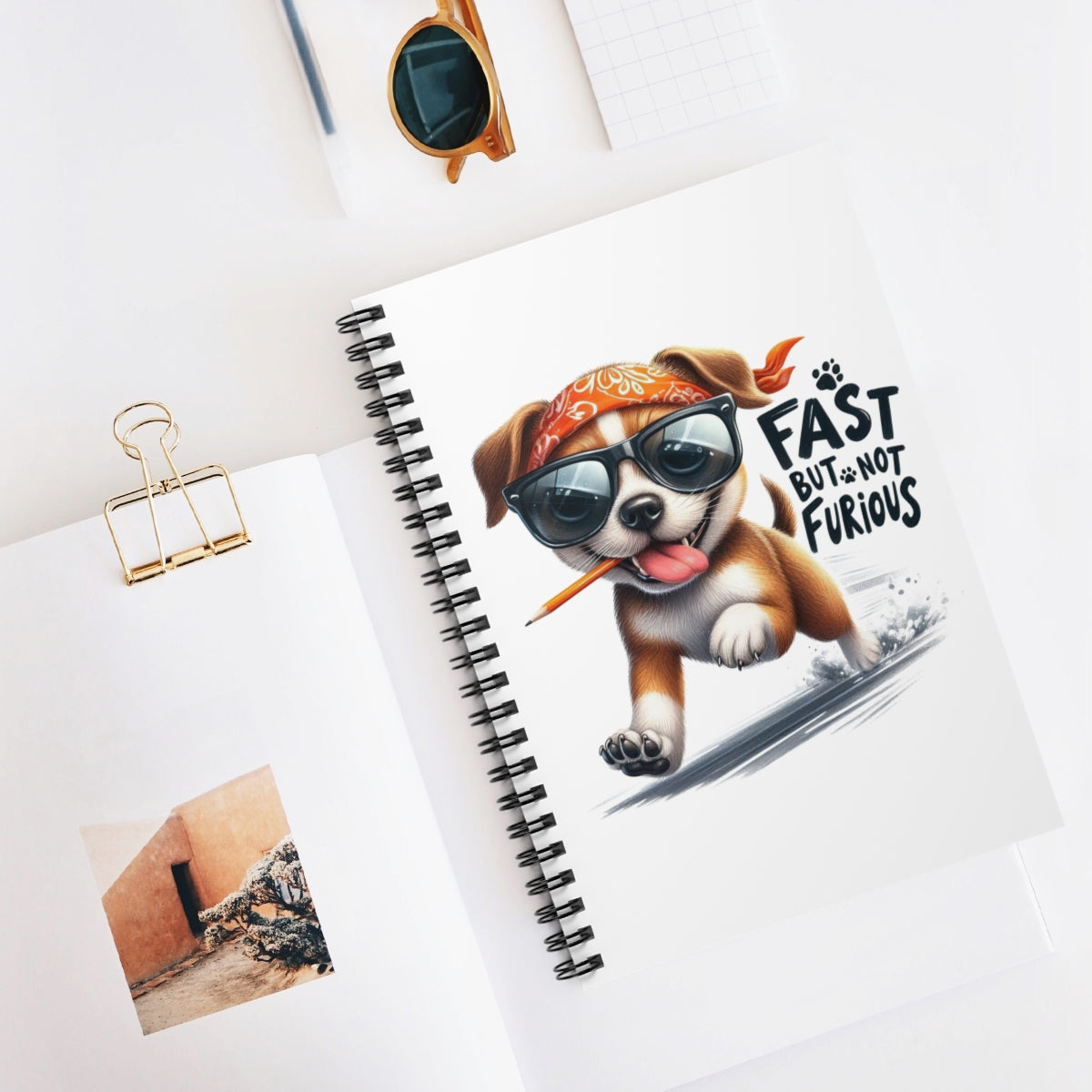 Fast But Not Furious Notebook – Fun Spiral Journal Gift Idea