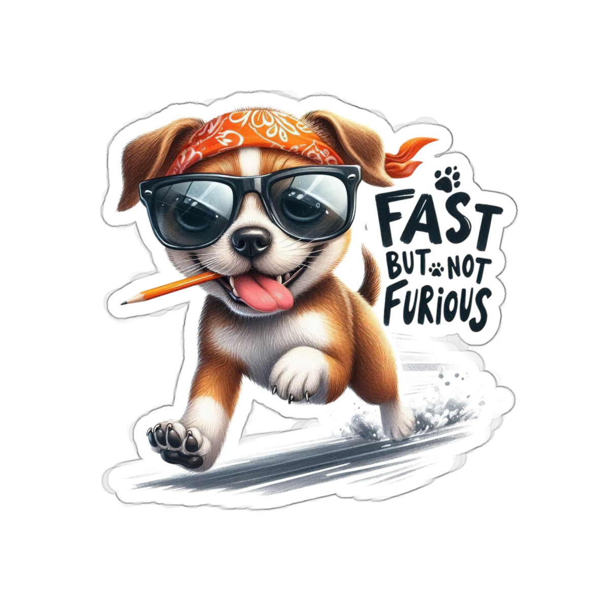 Fast But Not Furious Sticker – Funny Gift for Car & Speed Lovers