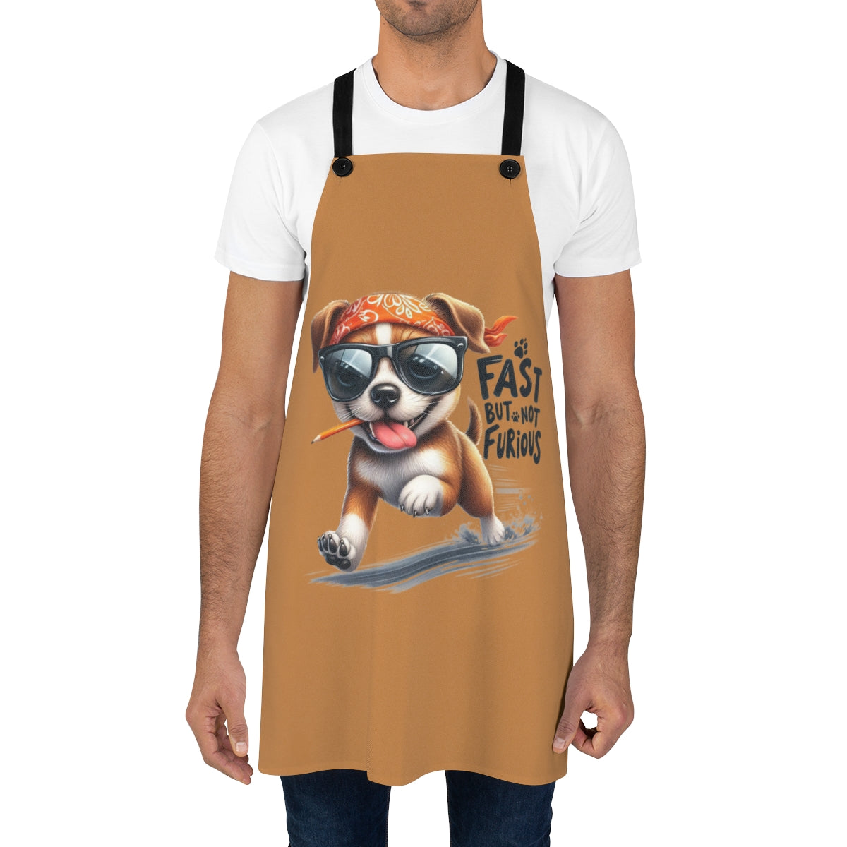 Fast But Not Furious Apron – Funny Gift for Dog Lovers & Cooks