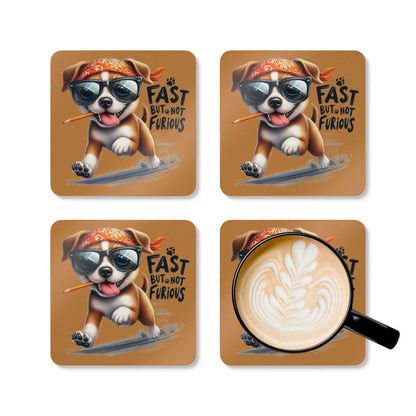 Fast But Not Furious Coaster Set – Funny Gift for Home or Office