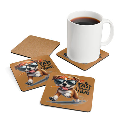 Fast But Not Furious Coaster Set – Funny Gift for Home or Office
