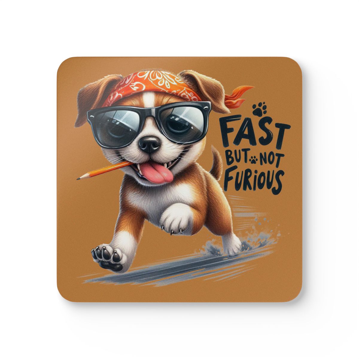 Fast But Not Furious Coaster Set – Funny Gift for Home or Office