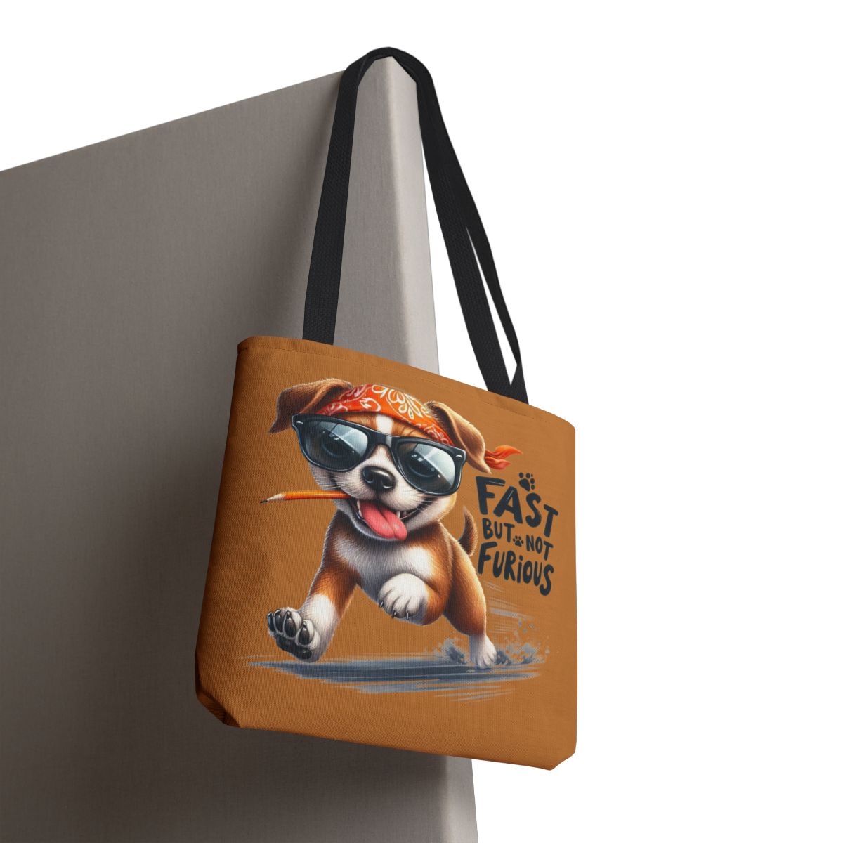 Fast But Not Furious Tote Bag – Funny Gift for Dog Lovers