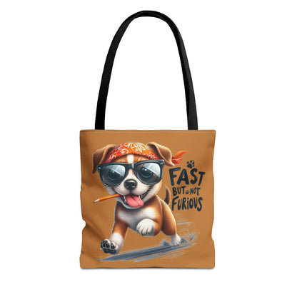 Fast But Not Furious Tote Bag – Funny Gift for Dog Lovers