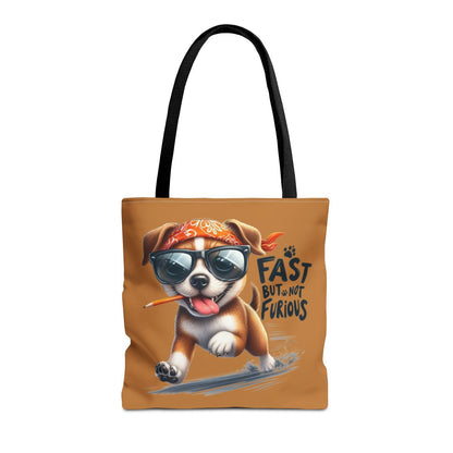 Fast But Not Furious Tote Bag – Funny Gift for Dog Lovers