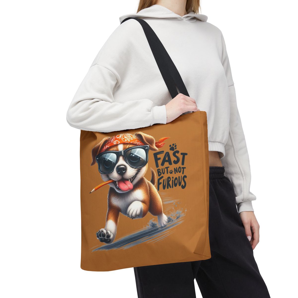 Fast But Not Furious Tote Bag – Funny Gift for Dog Lovers