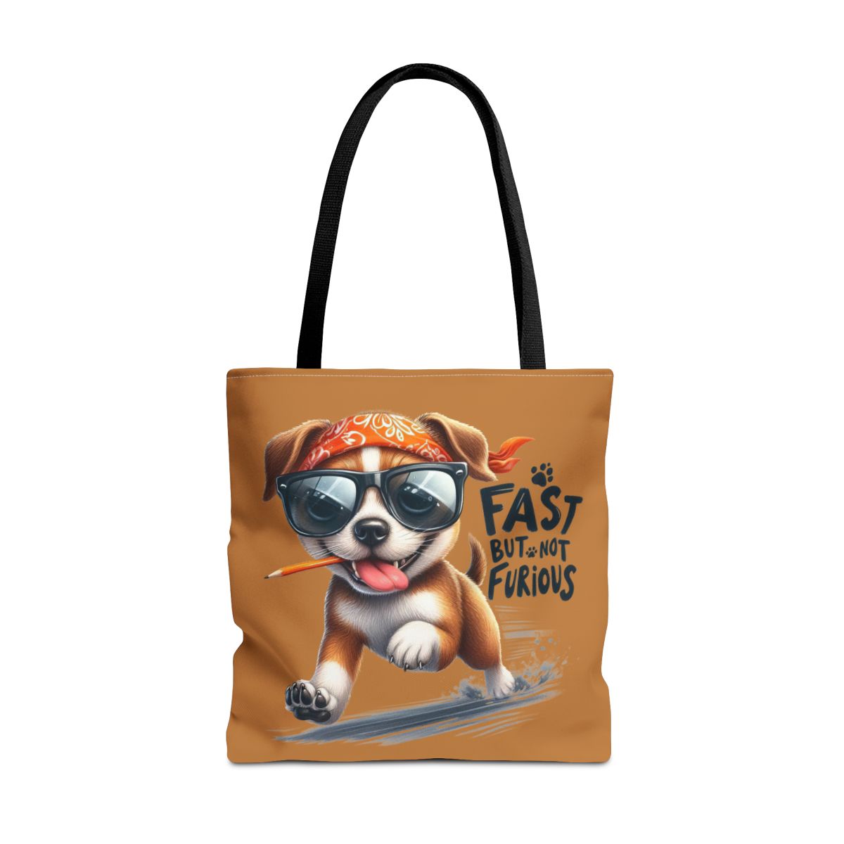 Fast But Not Furious Tote Bag – Funny Gift for Dog Lovers