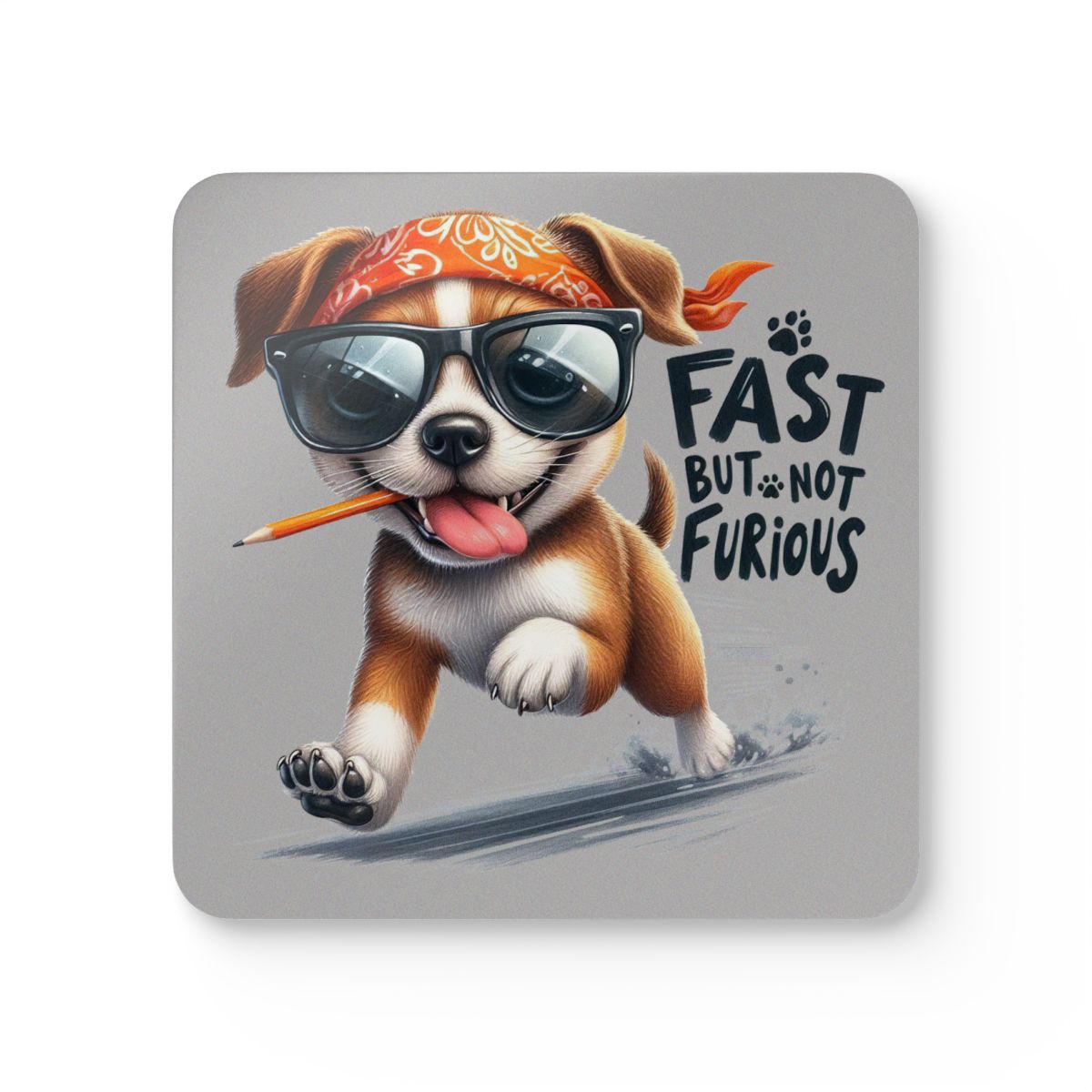Fast But Not Furious Coaster Set – Funny Gift for Home or Office