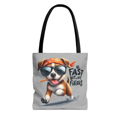 Fast But Not Furious Tote Bag – Funny Gift for Dog Lovers