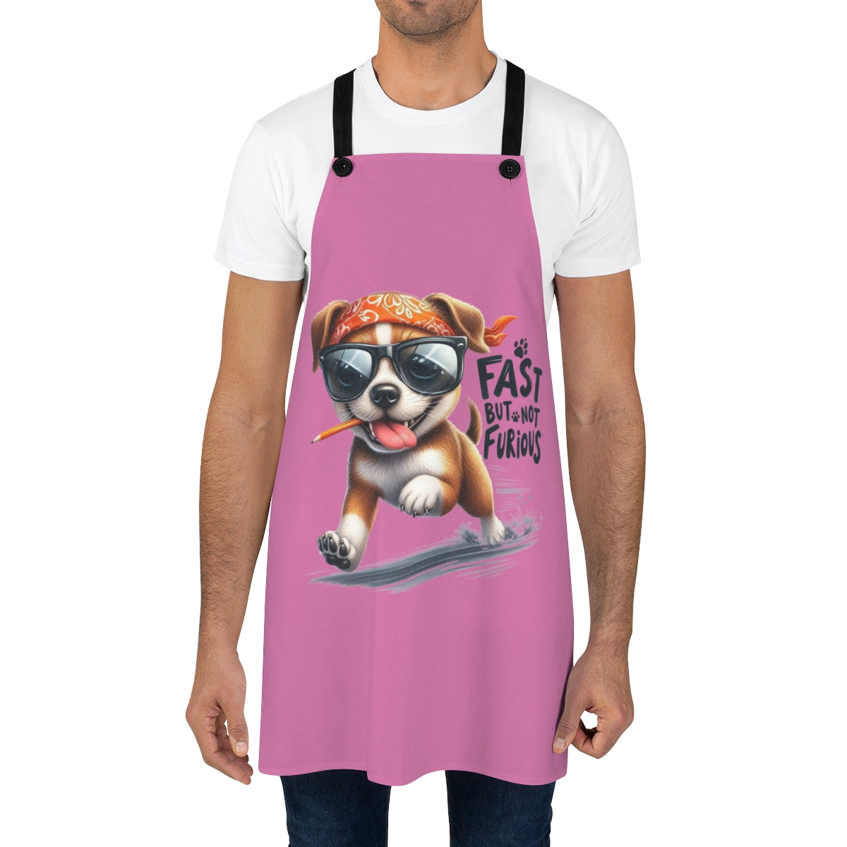 Fast But Not Furious Apron – Funny Gift for Dog Lovers & Cooks