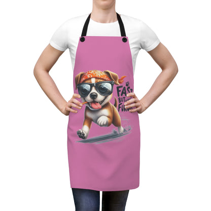 Fast But Not Furious Apron – Funny Gift for Dog Lovers & Cooks