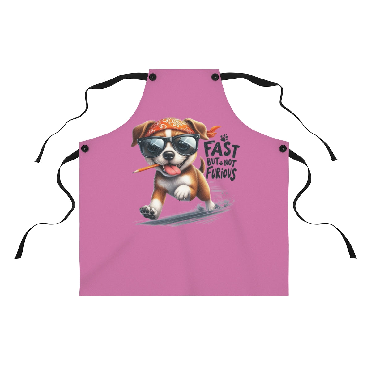 Fast But Not Furious Apron – Funny Gift for Dog Lovers & Cooks