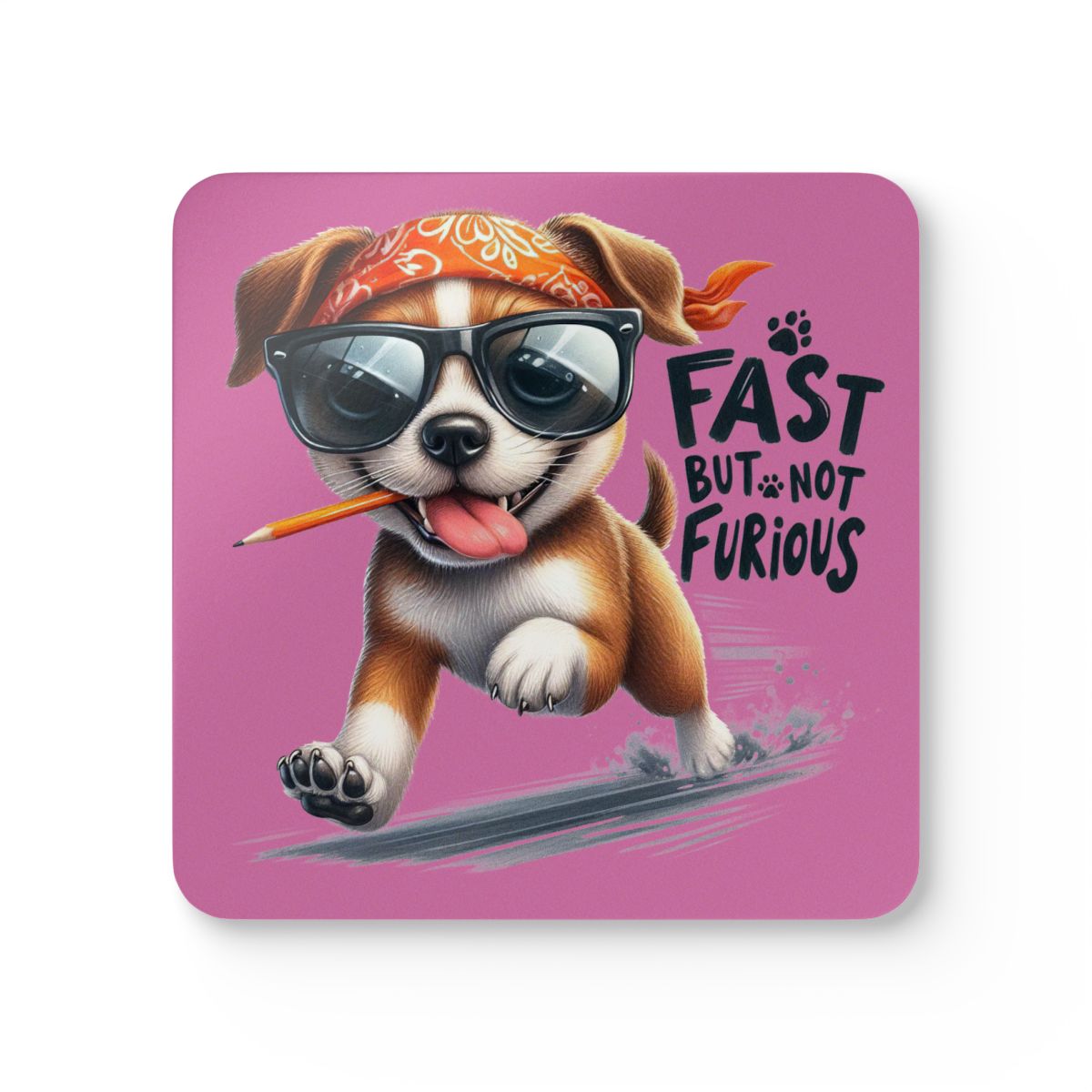Fast But Not Furious Coaster Set – Funny Gift for Home or Office