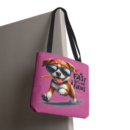 Fast But Not Furious Tote Bag – Funny Gift for Dog Lovers