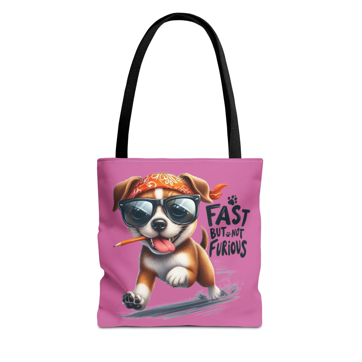 Fast But Not Furious Tote Bag – Funny Gift for Dog Lovers