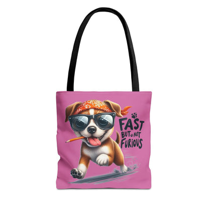 Fast But Not Furious Tote Bag – Funny Gift for Dog Lovers
