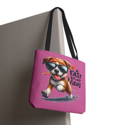 Fast But Not Furious Tote Bag – Funny Gift for Dog Lovers