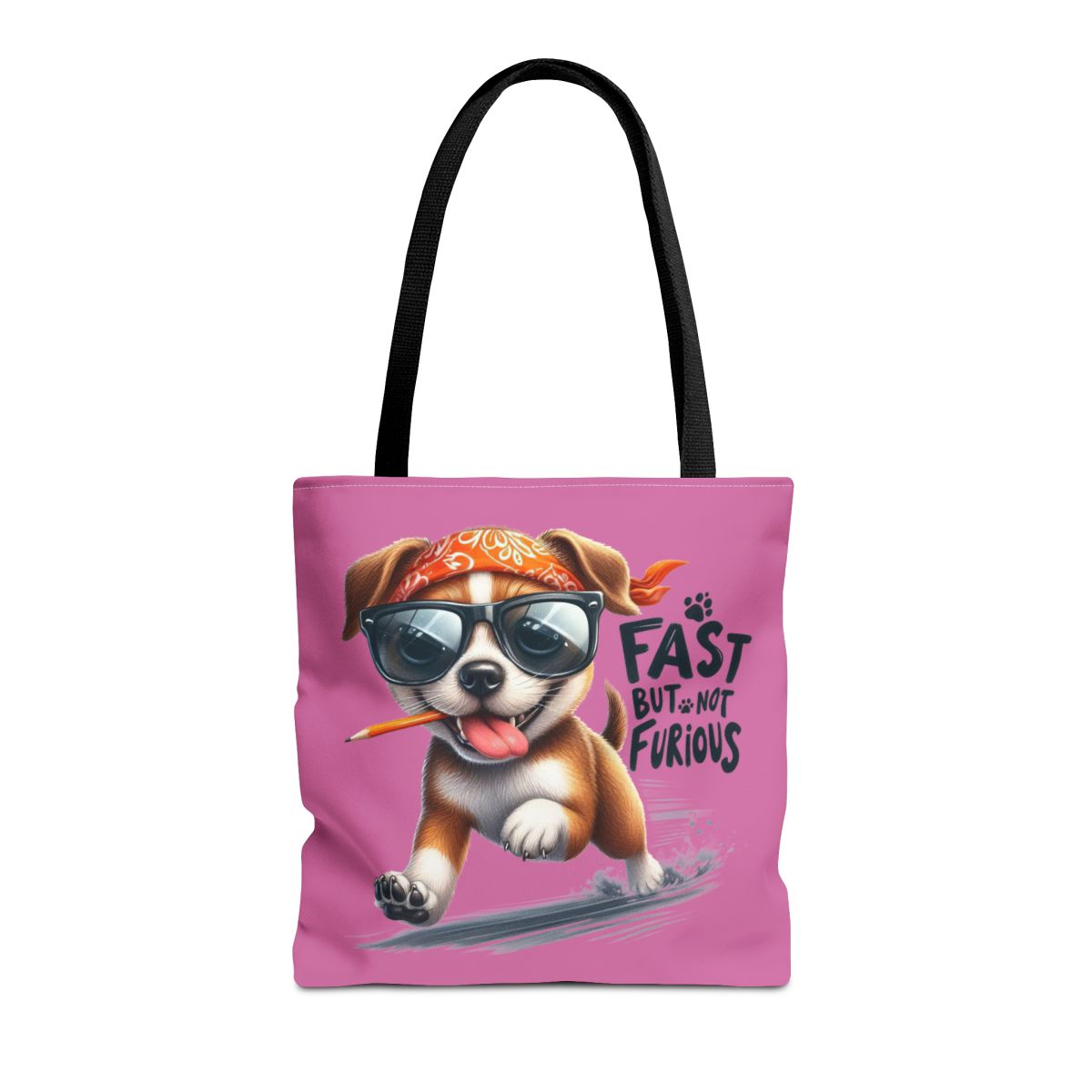 Fast But Not Furious Tote Bag – Funny Gift for Dog Lovers