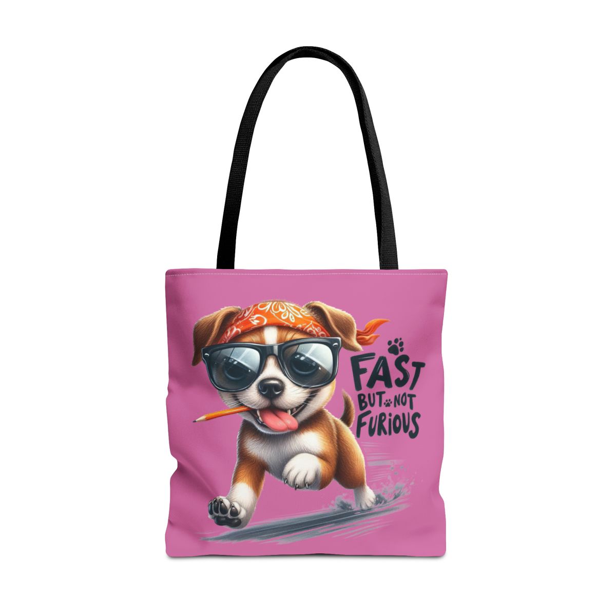 Fast But Not Furious Tote Bag – Funny Gift for Dog Lovers